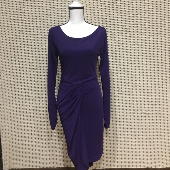 bcbgmaxazria purple dress